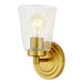 Larchmont 1-Light Vanity  in Satin Brass