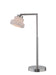 Flott Desk Lamp in Polished Steel with Frosted Glass Shade, E12 Type S 40W, #DCI
