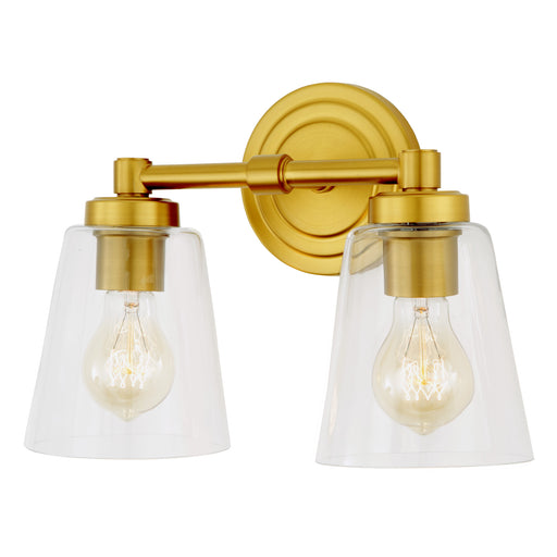 Larchmont 2-Light Vanity  in Satin Brass
