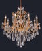 St. Francis 8-Light Chandelier in Gold with Clear Royal Cut Crystal
