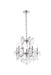 Maria Theresa 6-Light Pendant in Chrome with Clear Royal Cut Crystal