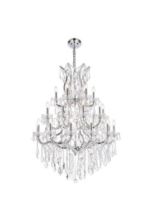 Maria Theresa 28-Light Chandelier in Chrome with Clear Royal Cut Crystal
