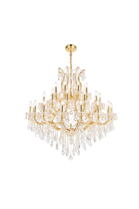 Maria Theresa 37-Light Chandelier in Gold with Clear Royal Cut Crystal