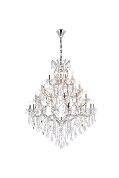Maria Theresa 49-Light Chandelier in Chrome with Clear Royal Cut Crystal