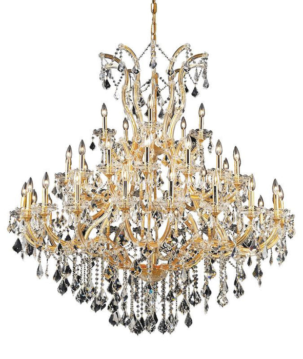 Maria Theresa 41-Light Chandelier in Gold with Clear Royal Cut Crystal