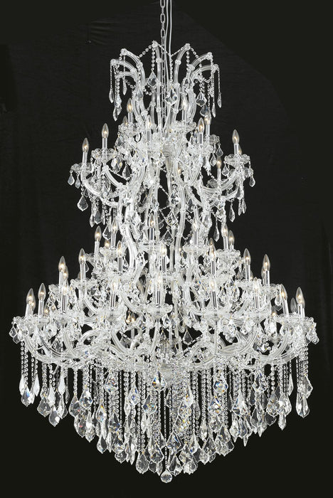 Maria Theresa 61-Light Chandelier in Chrome with Clear Royal Cut Crystal
