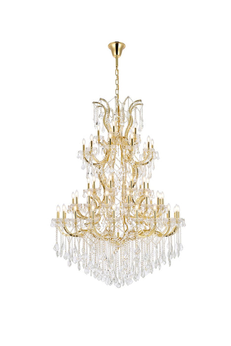 Maria Theresa 61-Light Chandelier in Gold with Clear Royal Cut Crystal