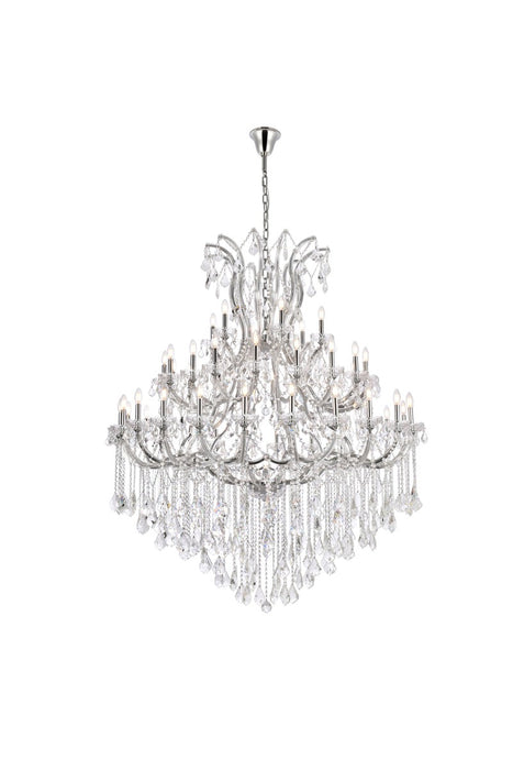 Maria Theresa 49-Light Chandelier in Chrome with Clear Royal Cut Crystal