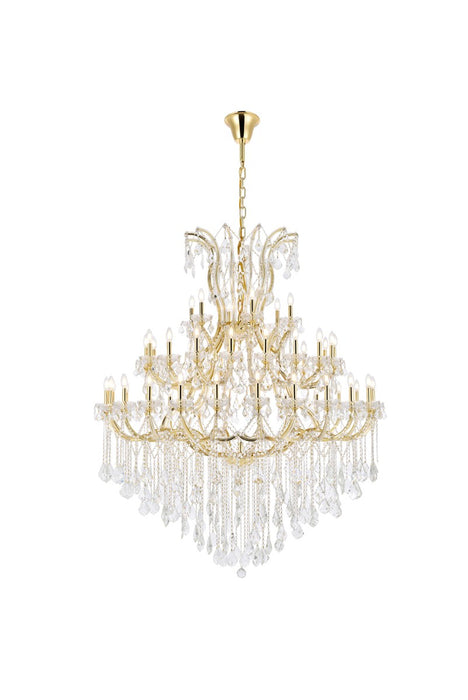 Maria Theresa 49-Light Chandelier in Gold with Clear Royal Cut Crystal