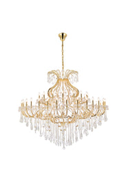 Maria Theresa 49-Light Chandelier in Gold with Clear Royal Cut Crystal