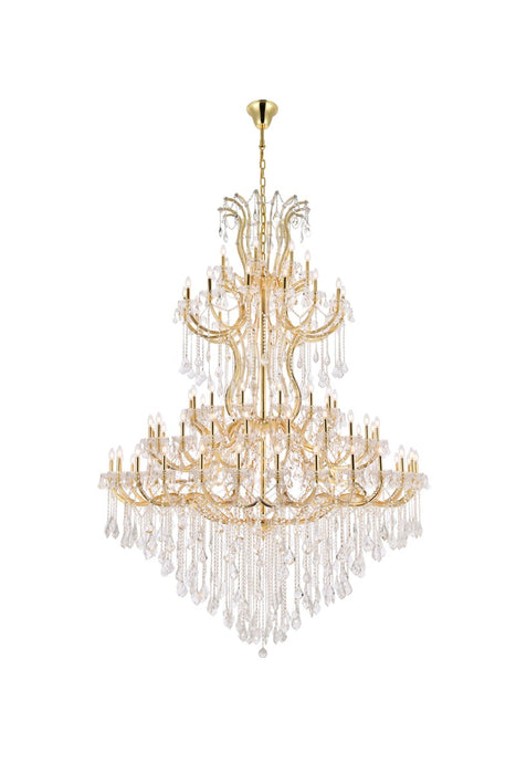 Maria Theresa 85-Light Chandelier in Gold with Clear Royal Cut Crystal
