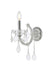 Maria Theresa 1-Light Wall Sconce in Chrome with Clear Royal Cut Crystal