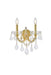 Maria Theresa 2-Light Wall Sconce in Gold with Clear Royal Cut Crystal