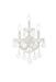 Maria Theresa 3-Light Wall Sconce in White with Clear Royal Cut Crystal