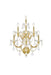 Maria Theresa 7-Light Wall Sconce in Gold with Clear Royal Cut Crystal