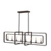 Quentin Eight Light Linear in Aged Zinc