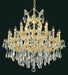 Maria Theresa 19-Light Chandelier in Gold with Clear Royal Cut Crystal