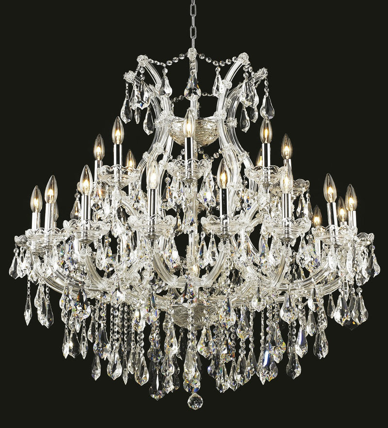Maria Theresa 24-Light Chandelier in Chrome with Clear Royal Cut Crystal