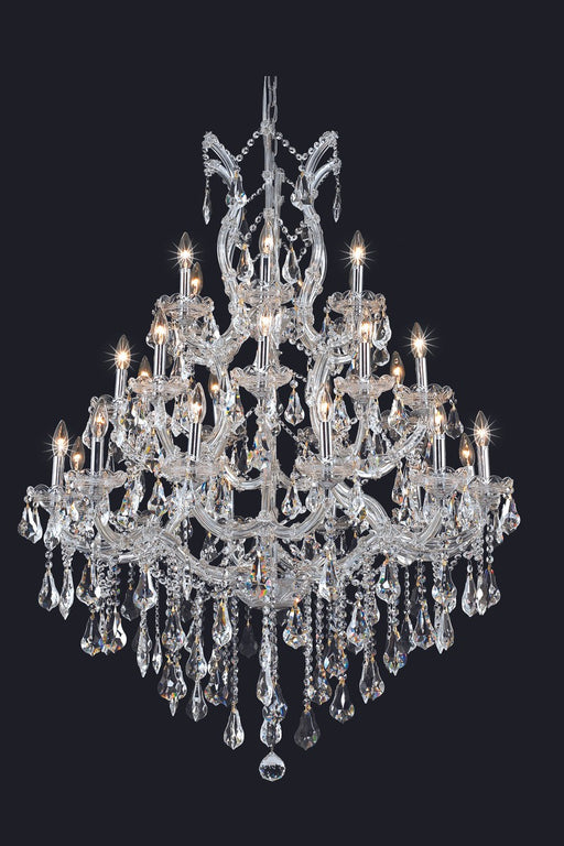 Maria Theresa 28-Light Chandelier in Chrome with Clear Royal Cut Crystal