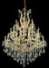 Maria Theresa 28-Light Chandelier in Gold with Clear Royal Cut Crystal
