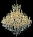 Maria Theresa 37-Light Chandelier in Gold with Clear Royal Cut Crystal