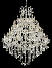 Maria Theresa 49-Light Chandelier in Chrome with Clear Royal Cut Crystal