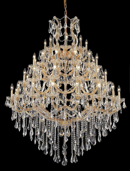 Maria Theresa 49-Light Chandelier in Gold with Clear Royal Cut Crystal