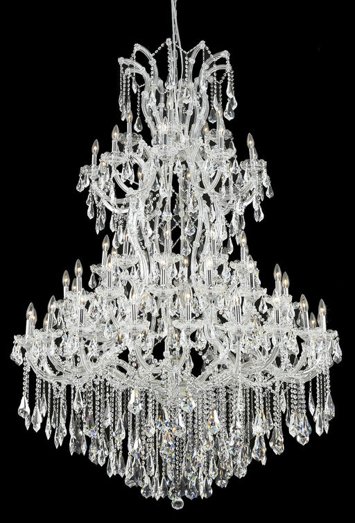 Maria Theresa 61-Light Chandelier in Chrome with Clear Royal Cut Crystal
