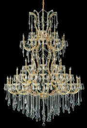 Maria Theresa 61-Light Chandelier in Gold with Clear Royal Cut Crystal