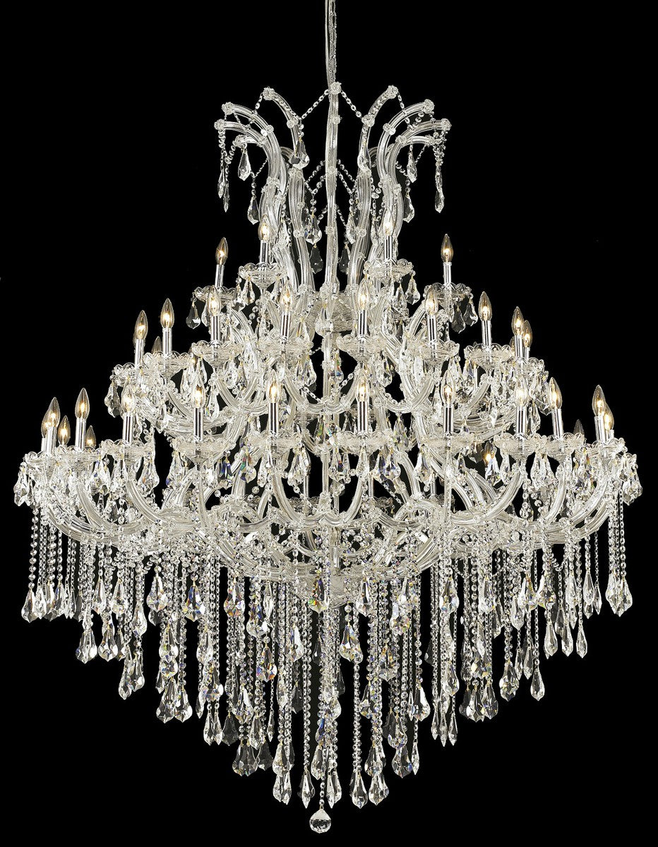Maria Theresa 49-Light Chandelier in Chrome with Clear Royal Cut Crystal