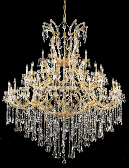 Maria Theresa 49-Light Chandelier in Gold with Clear Royal Cut Crystal