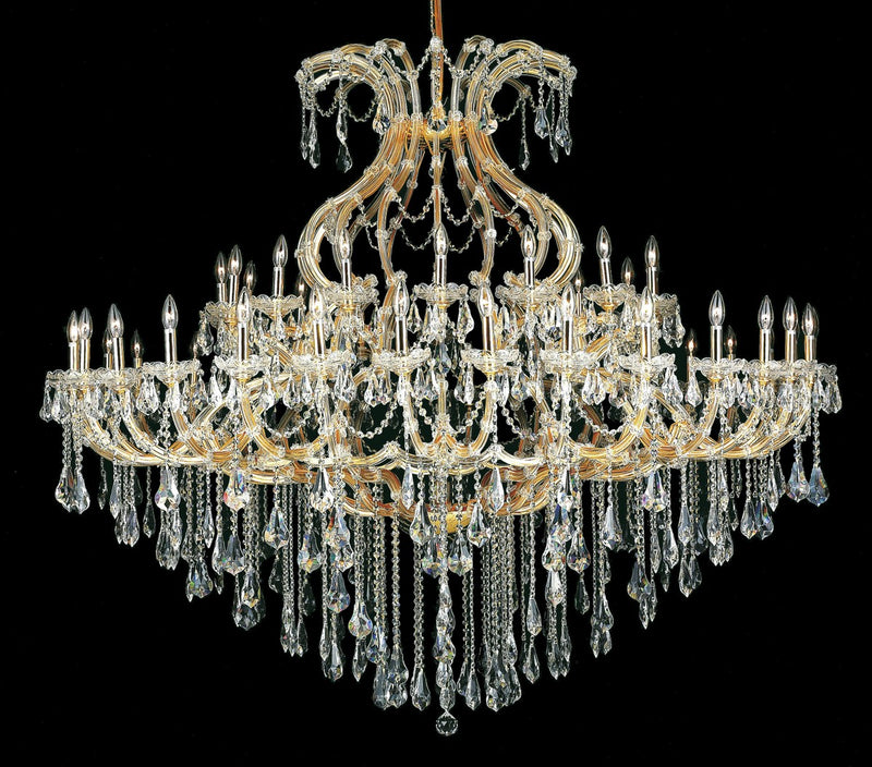 Maria Theresa 49-Light Chandelier in Gold with Clear Royal Cut Crystal