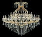 Maria Theresa 49-Light Chandelier in Gold with Clear Royal Cut Crystal