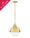 Fletcher Small Pendant in Satin Brass