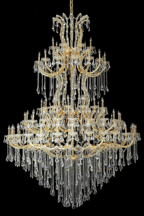 Maria Theresa 85-Light Chandelier in Gold with Clear Royal Cut Crystal