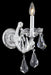 Maria Theresa 1-Light Wall Sconce in Chrome with Clear Royal Cut Crystal