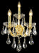 Maria Theresa 3-Light Wall Sconce in Gold with Clear Royal Cut Crystal