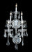 Maria Theresa 5-Light Wall Sconce in Chrome with Clear Royal Cut Crystal