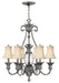 Plantation Large Single Tier Chandelier in Polished Antique Nickel