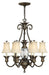 Plantation Large Single Tier Chandelier in Pearl Bronze