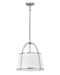 Clarke Medium Pendant in Polished Nickel