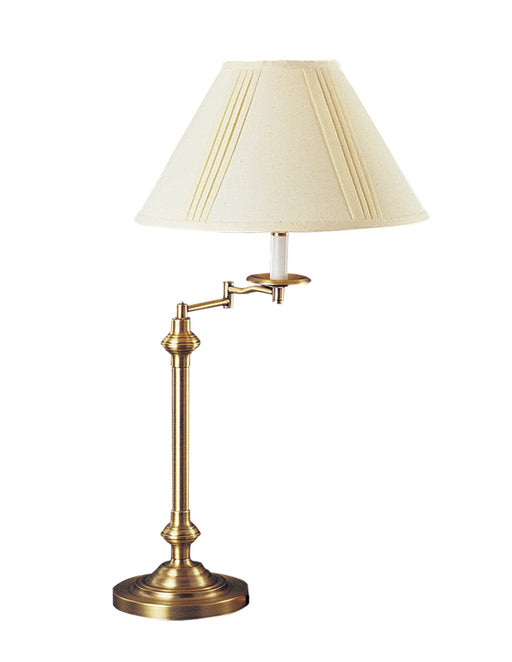 One Light Table Lamp In Antique Brass