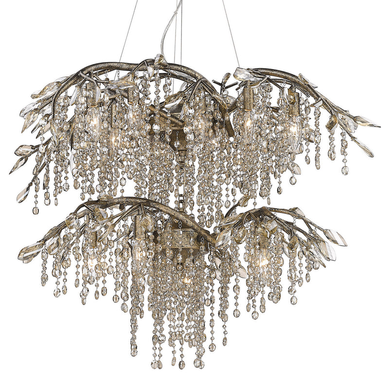 Autumn Twilight 18 Light Chandelier in Mystic Gold