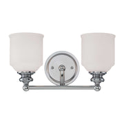 Melrose 2-Light Bath Vanity in Polished Chrome