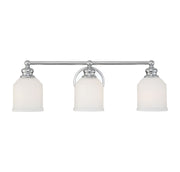Melrose 3-Light Bath Vanity in Polished Chrome