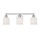 Melrose 3-Light Bath Vanity in Polished Chrome