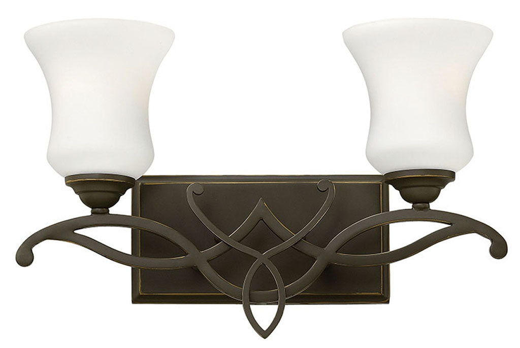 Brooke Two Light Vanity in Olde Bronze