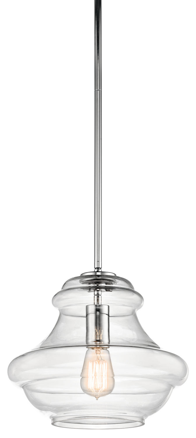 Everly Pendant 1-Light in Chrome