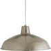 Metal Shade 1-Light Pendant in Brushed Nickel