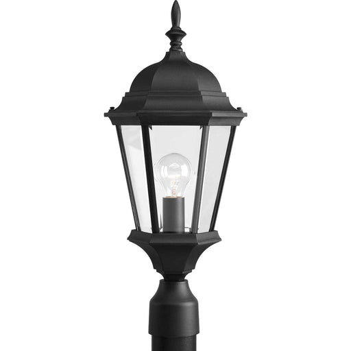 Welbourne 1-Light Post Lantern in Textured Black